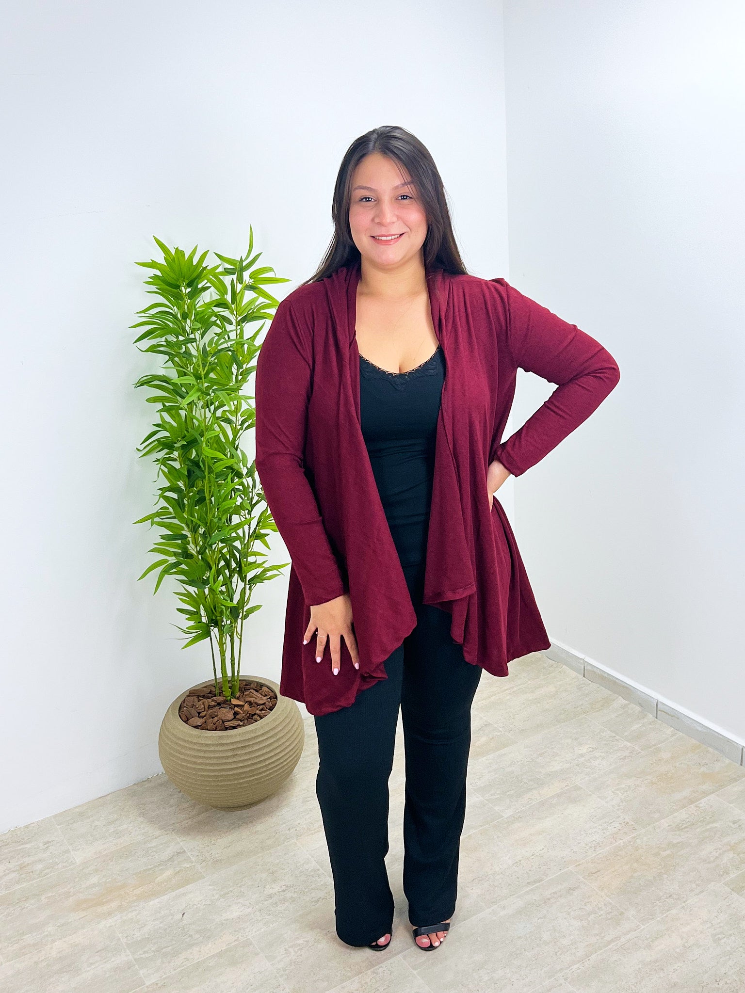 Cardigã Lãnzinha Com Ponta