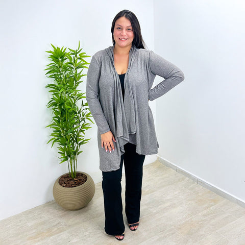 Cardigã Lãnzinha Com Ponta