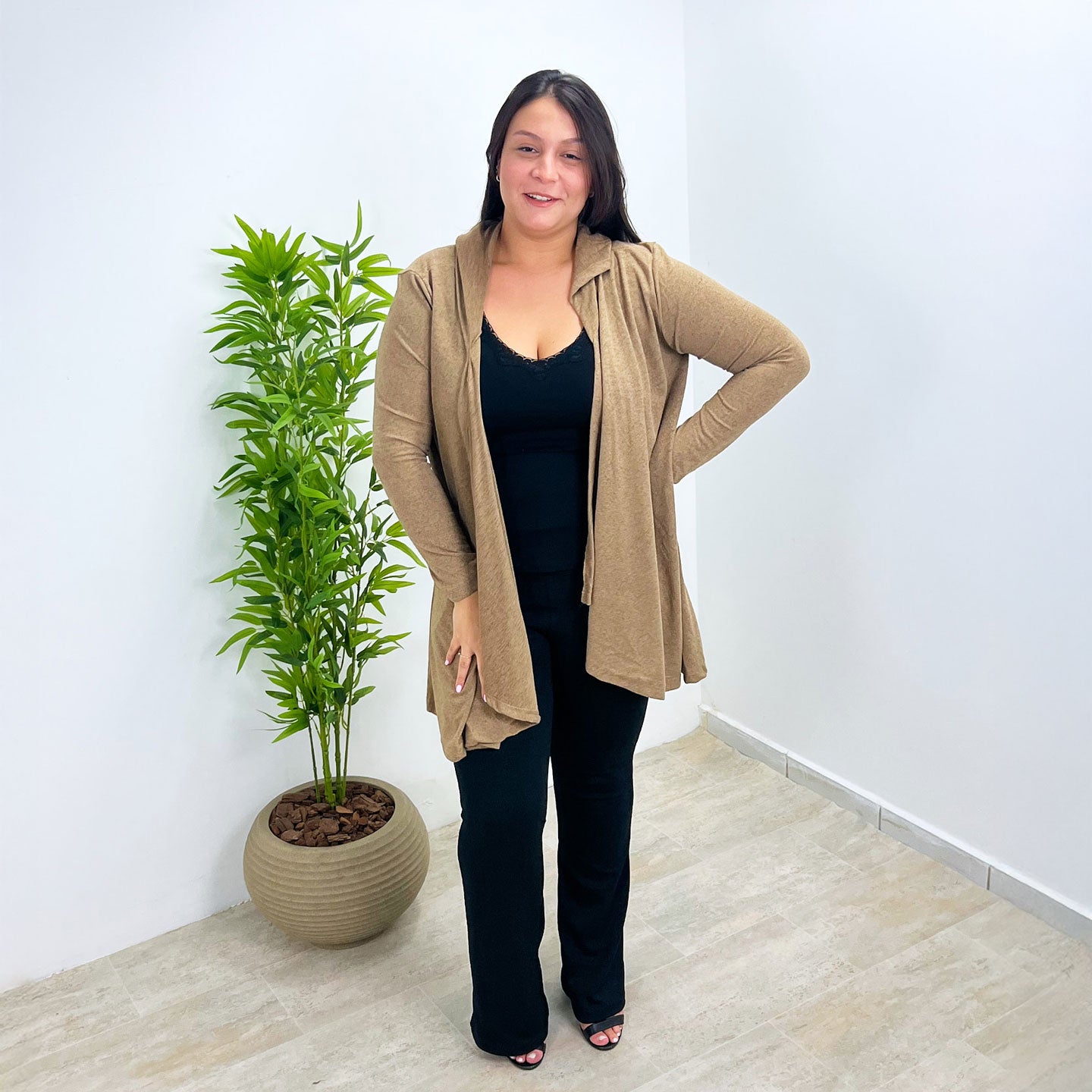 Cardigã Lãnzinha Com Ponta