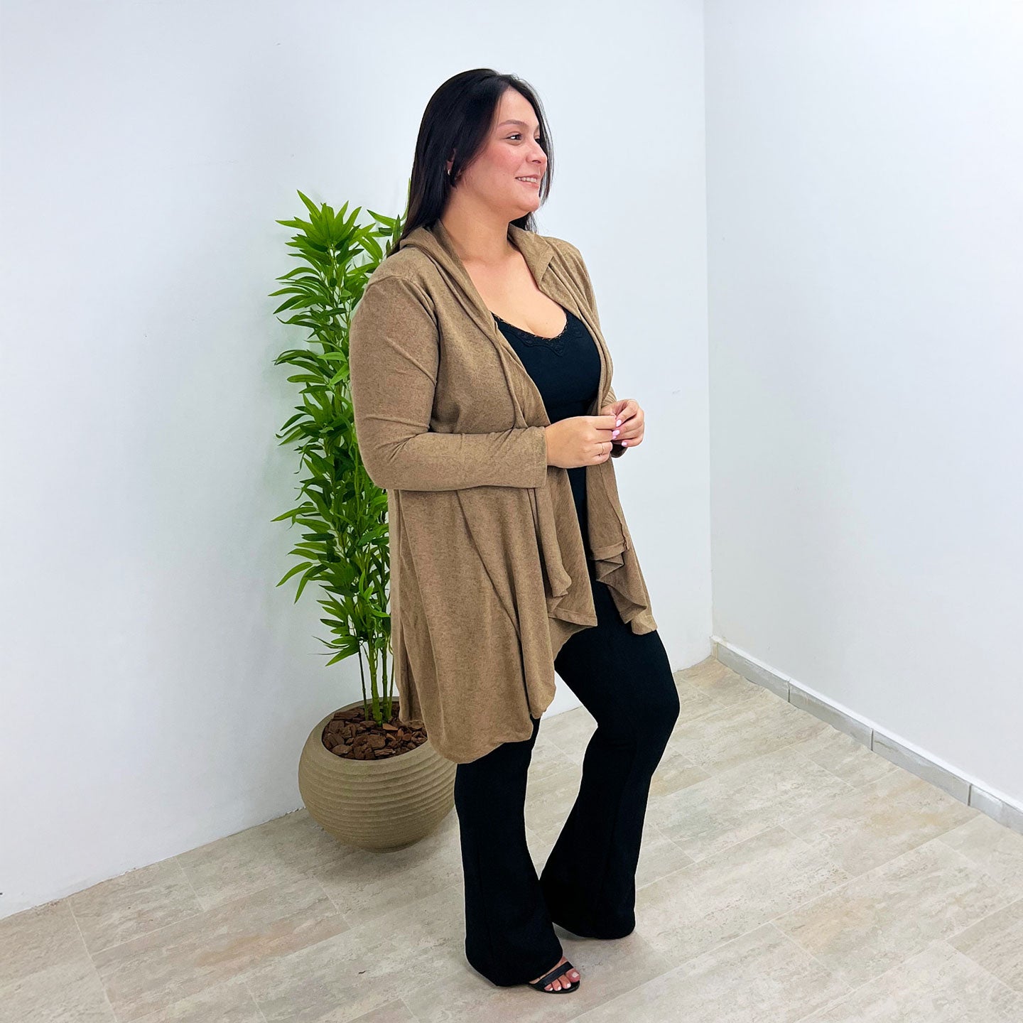 Cardigã Lãnzinha Com Ponta