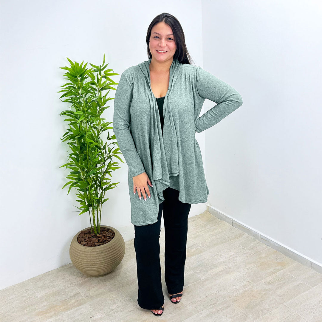 Cardigã Lãnzinha Com Ponta