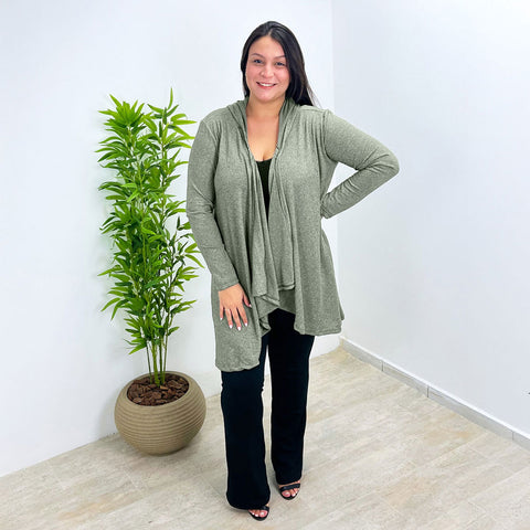 Cardigã Lãnzinha Com Ponta